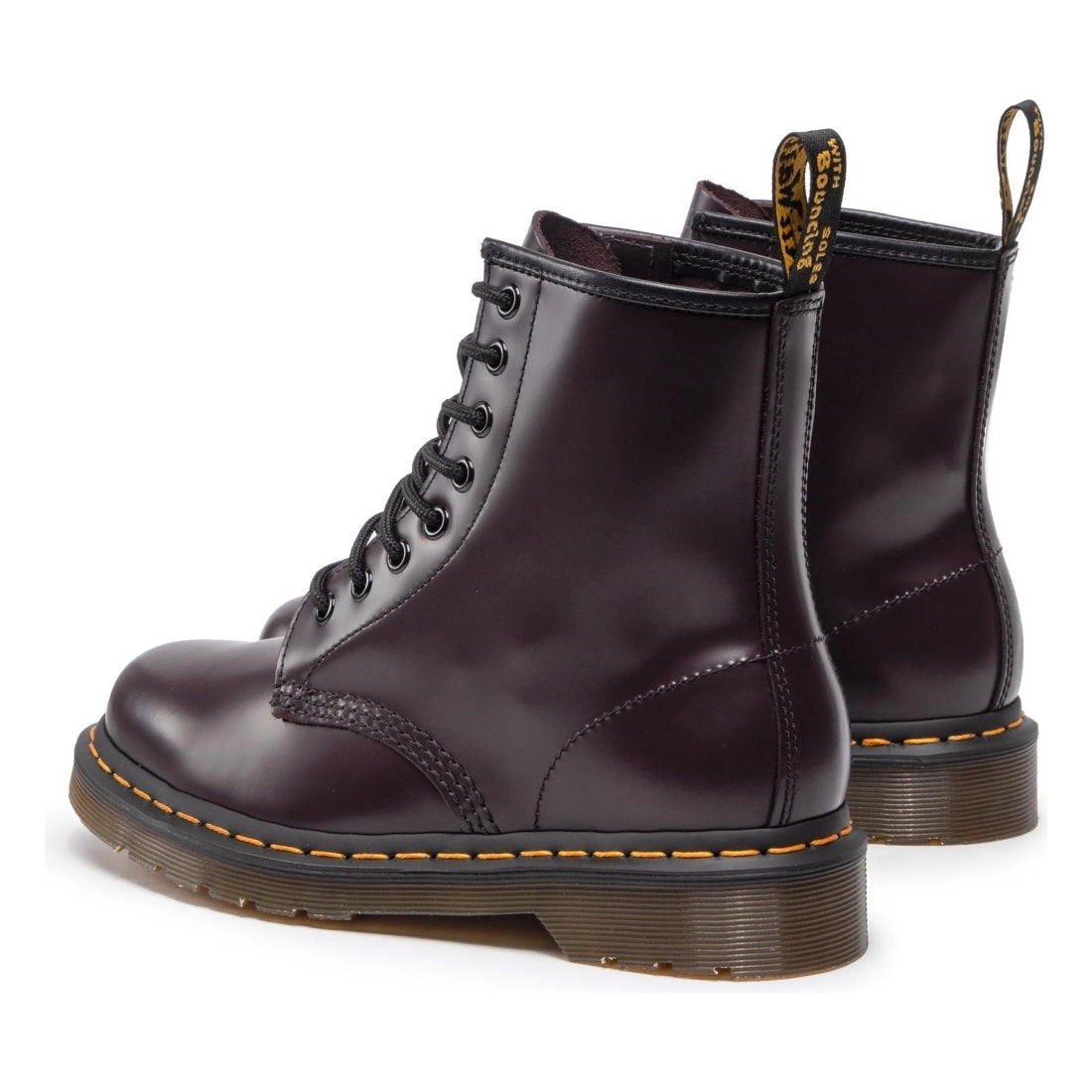 Mens burgundy doc top martens