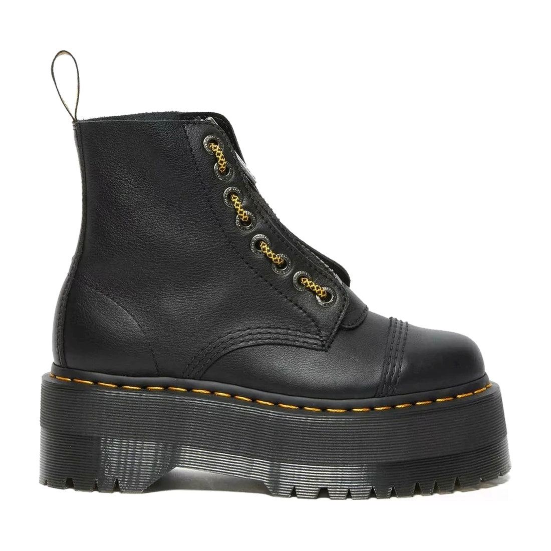 Dr. Martens womens black sinclair max pisa booties | Vilbury London