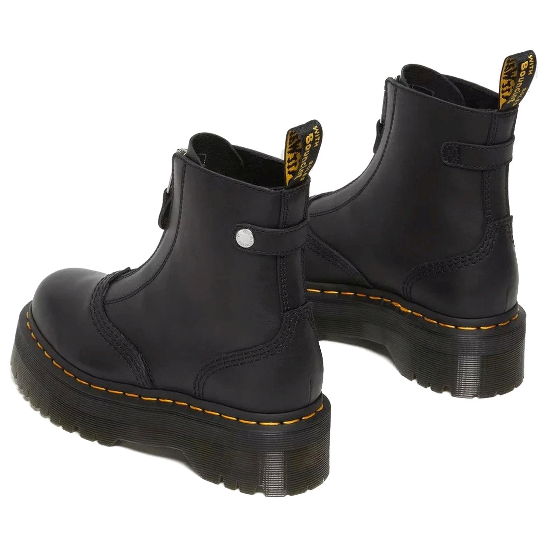 Dr. Martens womens black jetta sendal booties | Vilbury London