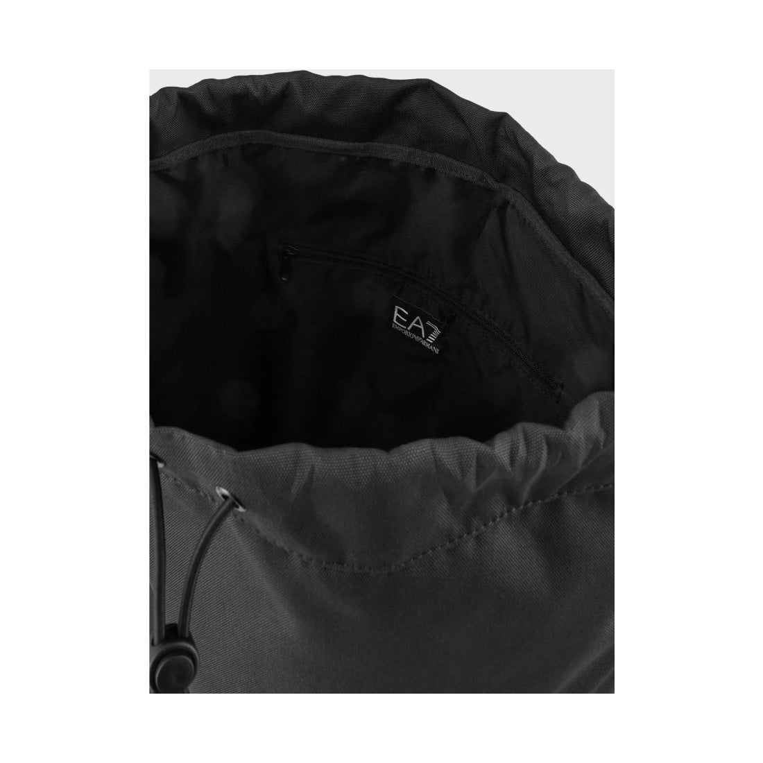 EA7 unisex adults black white logo casual shoulder bag | Vilbury London