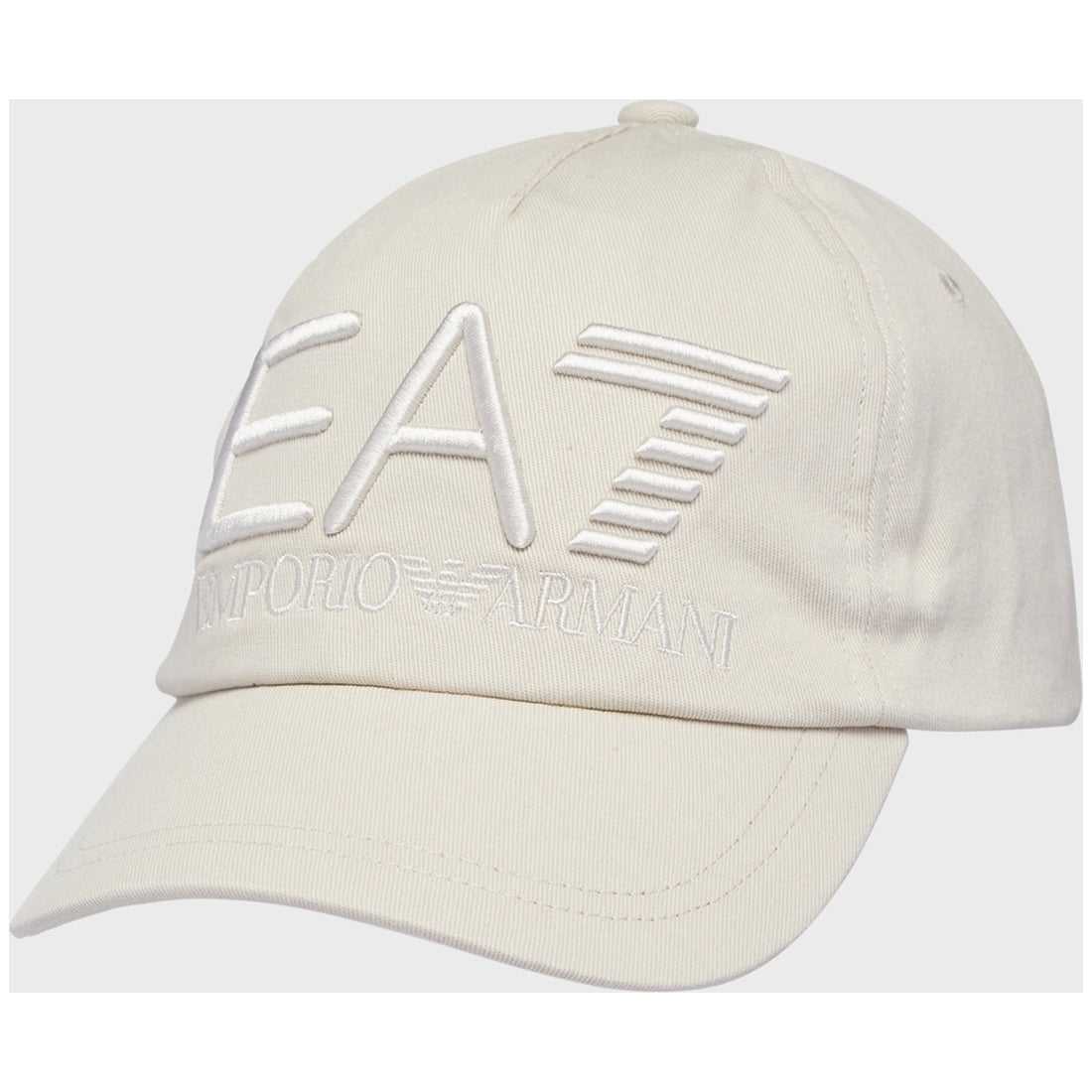 EA7 unisex adults silver cloud casual baseball hat | Vilbury London