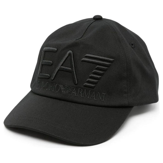 EA7 unisex adults nero casual baseball hat | Vilbury London