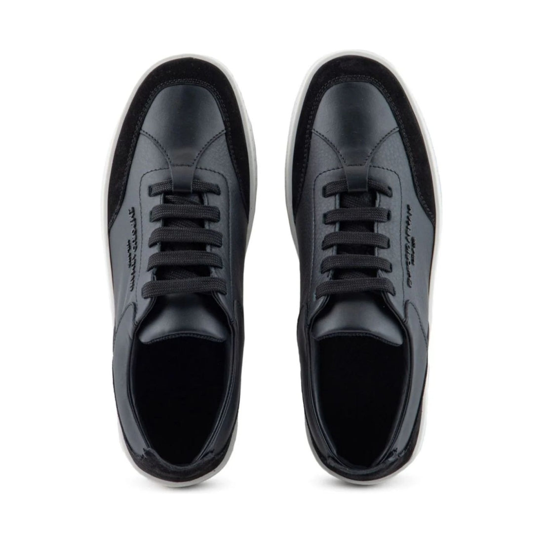 Emporio Armani womens nero casual closed sneaker | Vilbury London