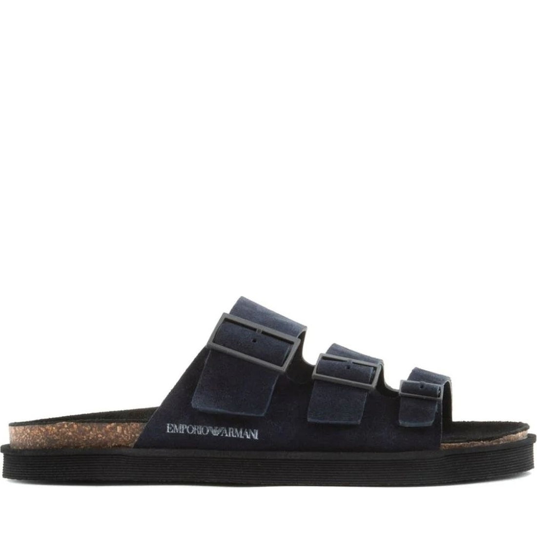 Emporio Armani mens navy casual open sandal | Vilbury London