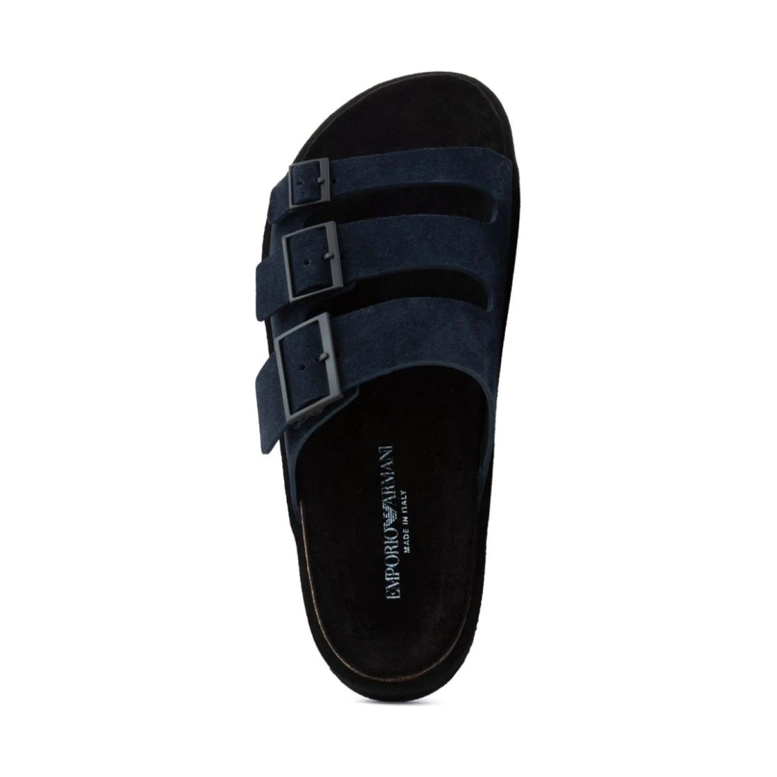 Emporio Armani mens navy casual open sandal | Vilbury London