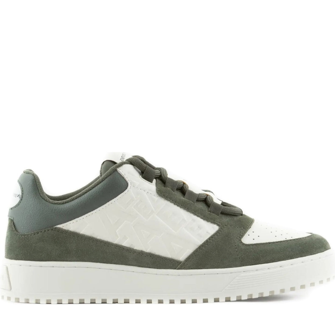 Emporio Armani mens green vanilla casual closed sneaker | Vilbury London