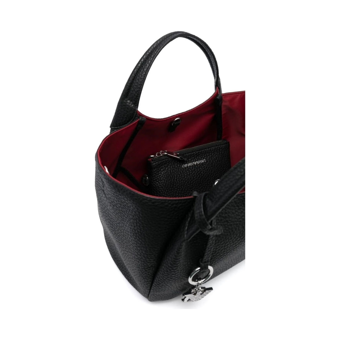 Emporio Armani womens nero casual shopping bag | Vilbury London