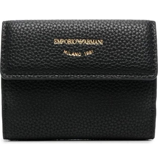 Emporio Armani womens nero casual wallet | Vilbury London
