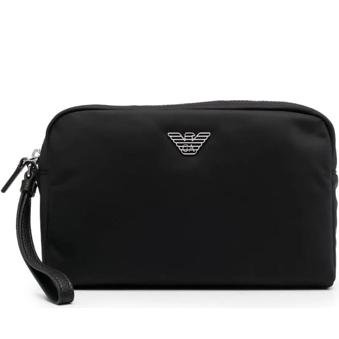 Emporio Armani womens nero casual beauty case | Vilbury London