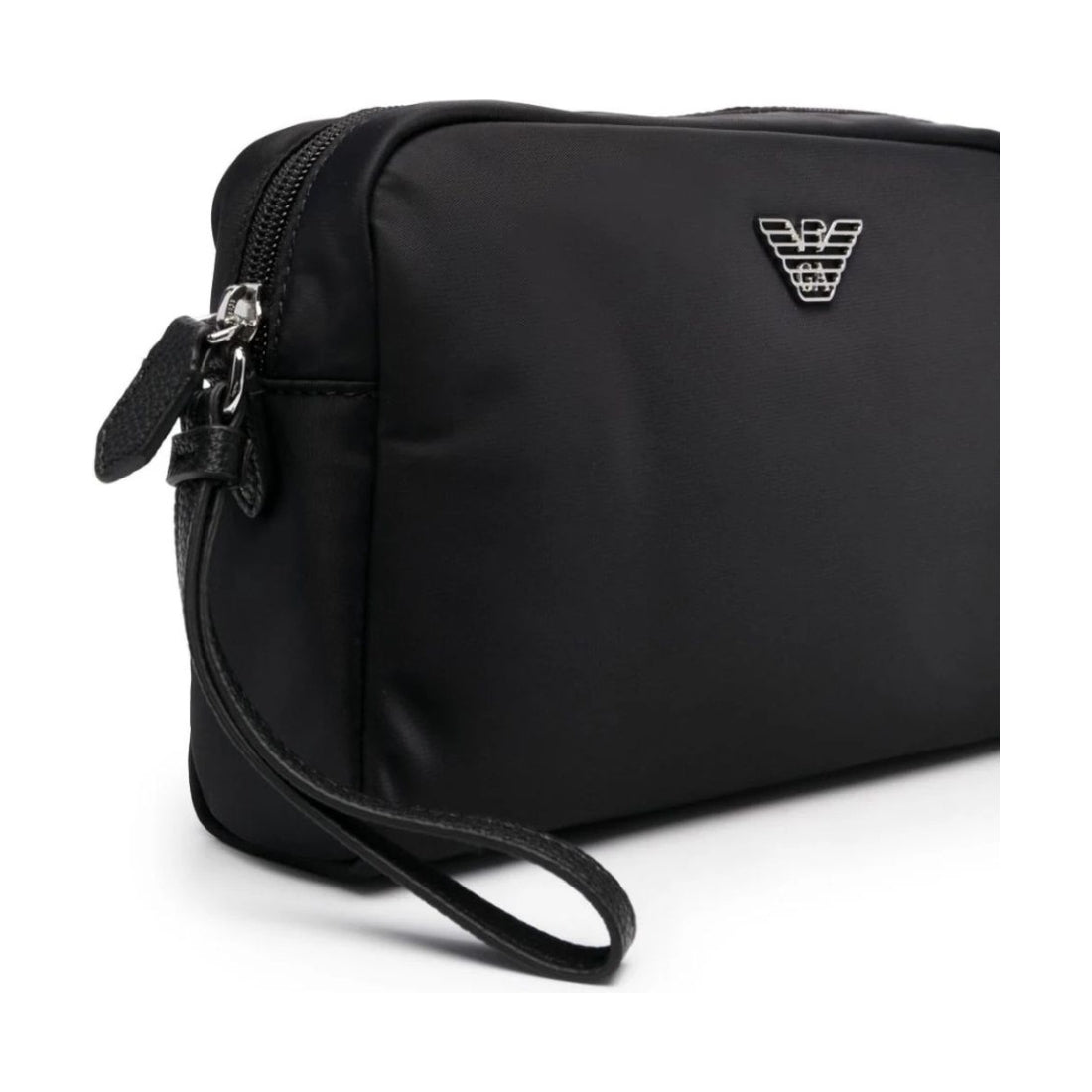 Emporio Armani womens nero casual beauty case | Vilbury London