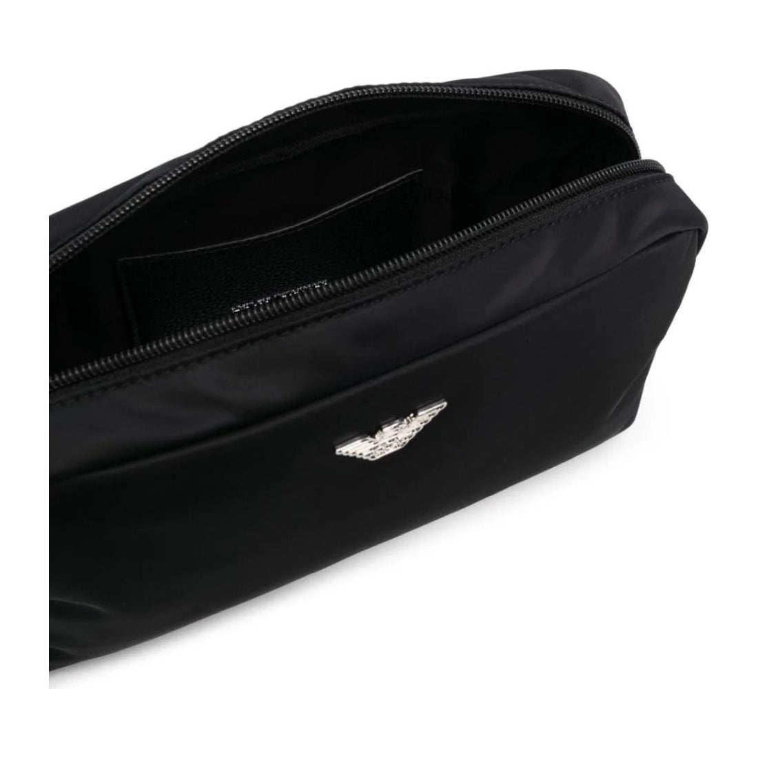 Emporio Armani womens nero casual beauty case | Vilbury London