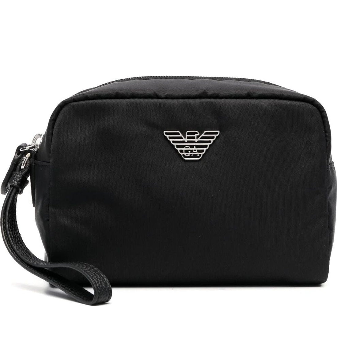 Emporio Armani womens nero casual beauty case | Vilbury London