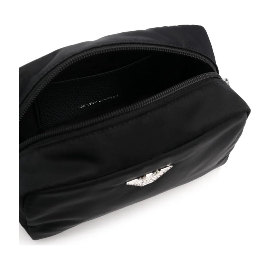 Emporio Armani womens nero casual beauty case | Vilbury London