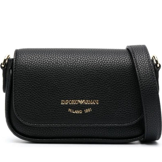 Emporio Armani womens nero silver casual mini bag | Vilbury London