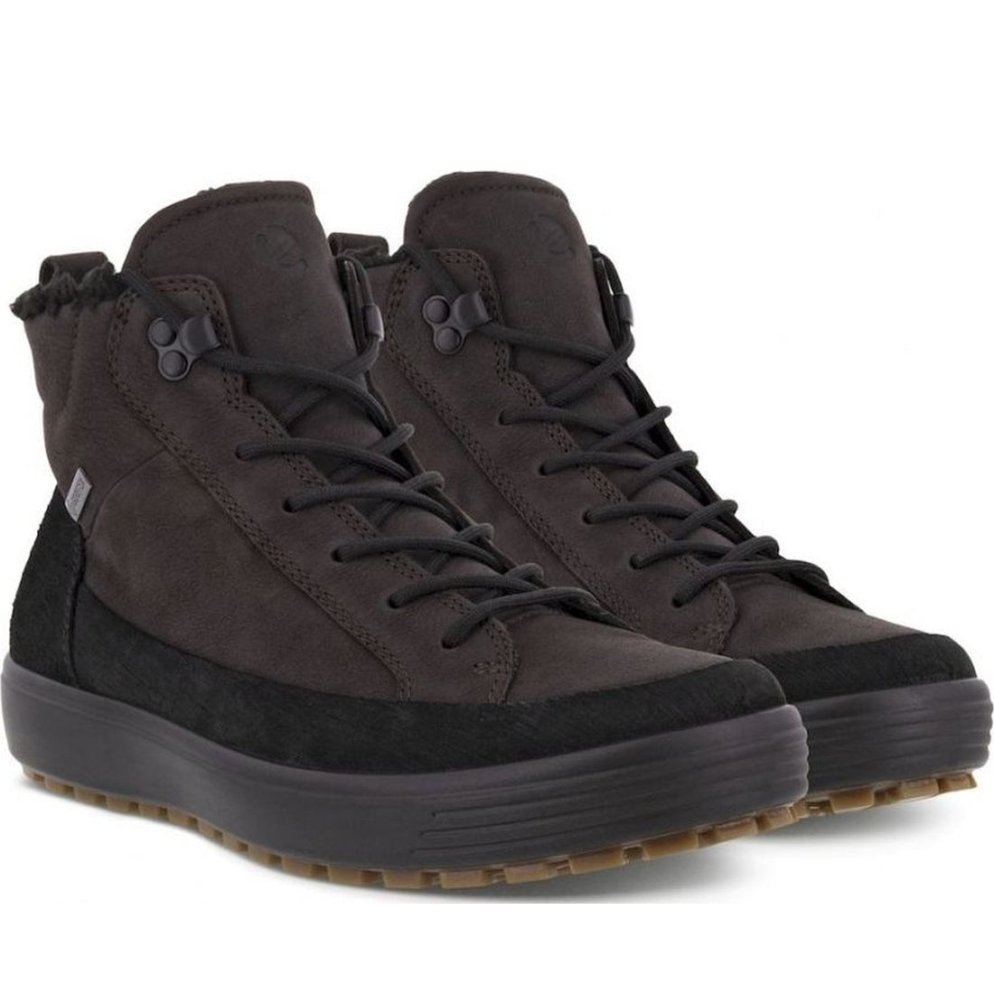 ECCO mens brown soft 7 trend booties | Vilbury London