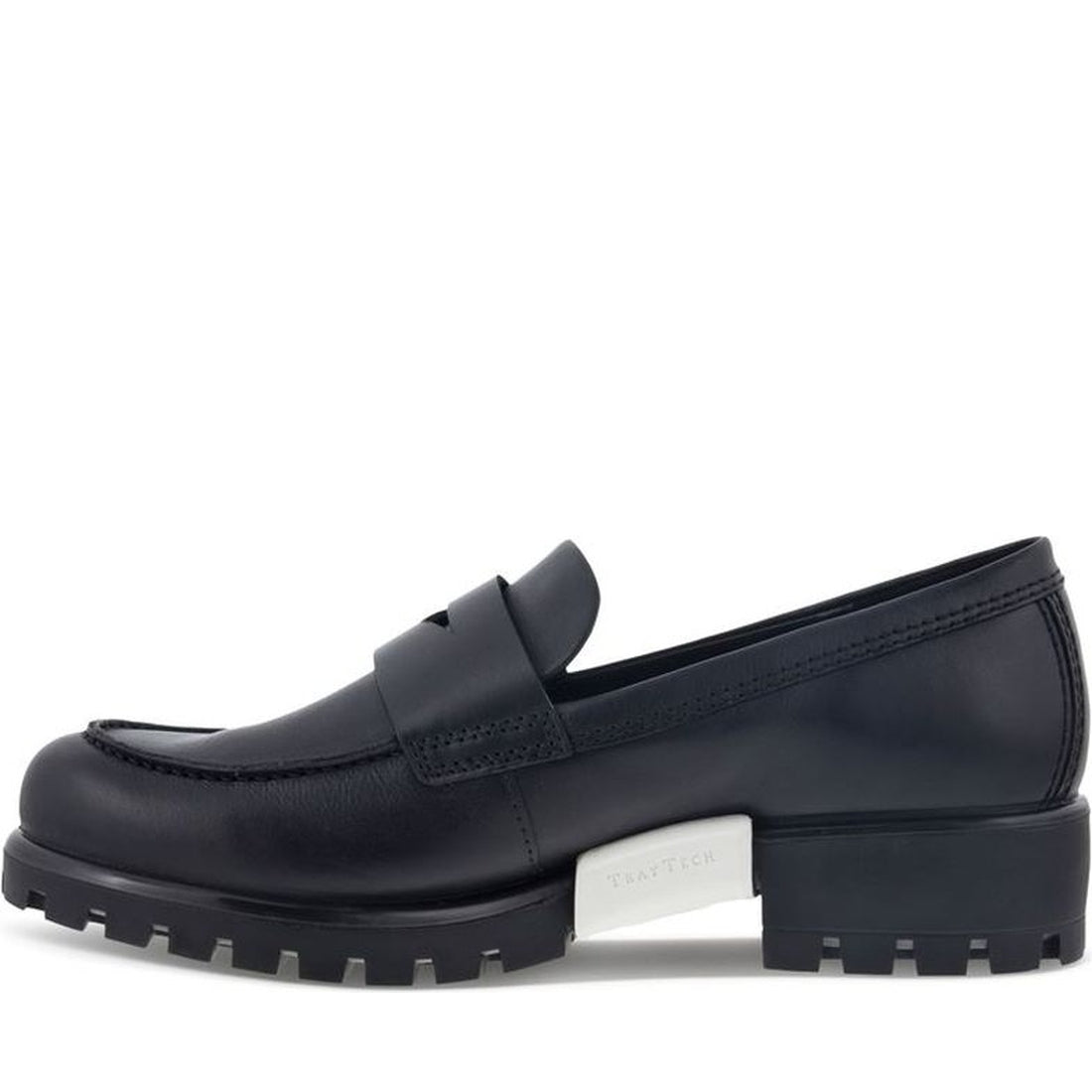 ECCO womens black modtray loafers | Vilbury London