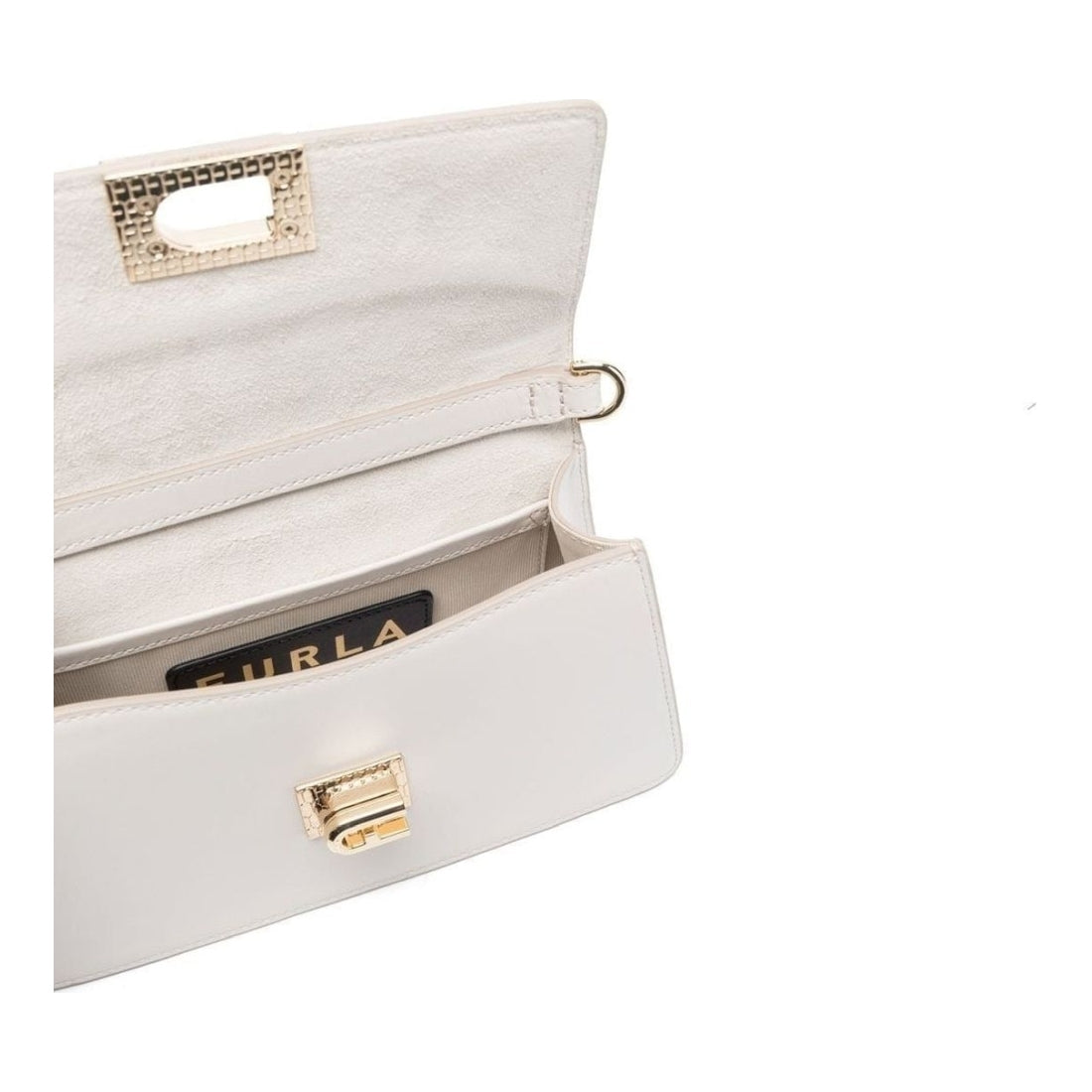 FURLA womens marshmallow furla zoe mini shoulder bag | Vilbury London