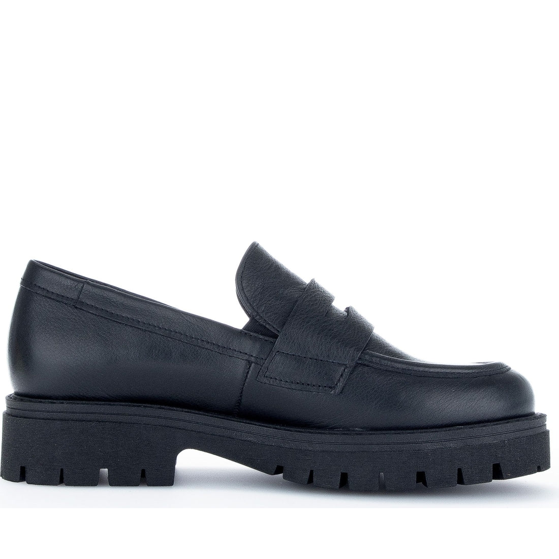 Gabor womens black casual closed loafers | Vilbury London