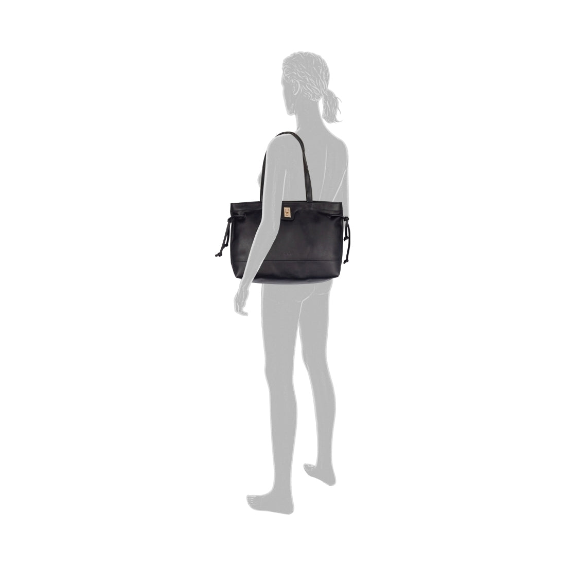 Gabor womens black loreen tote bag | Vilbury London