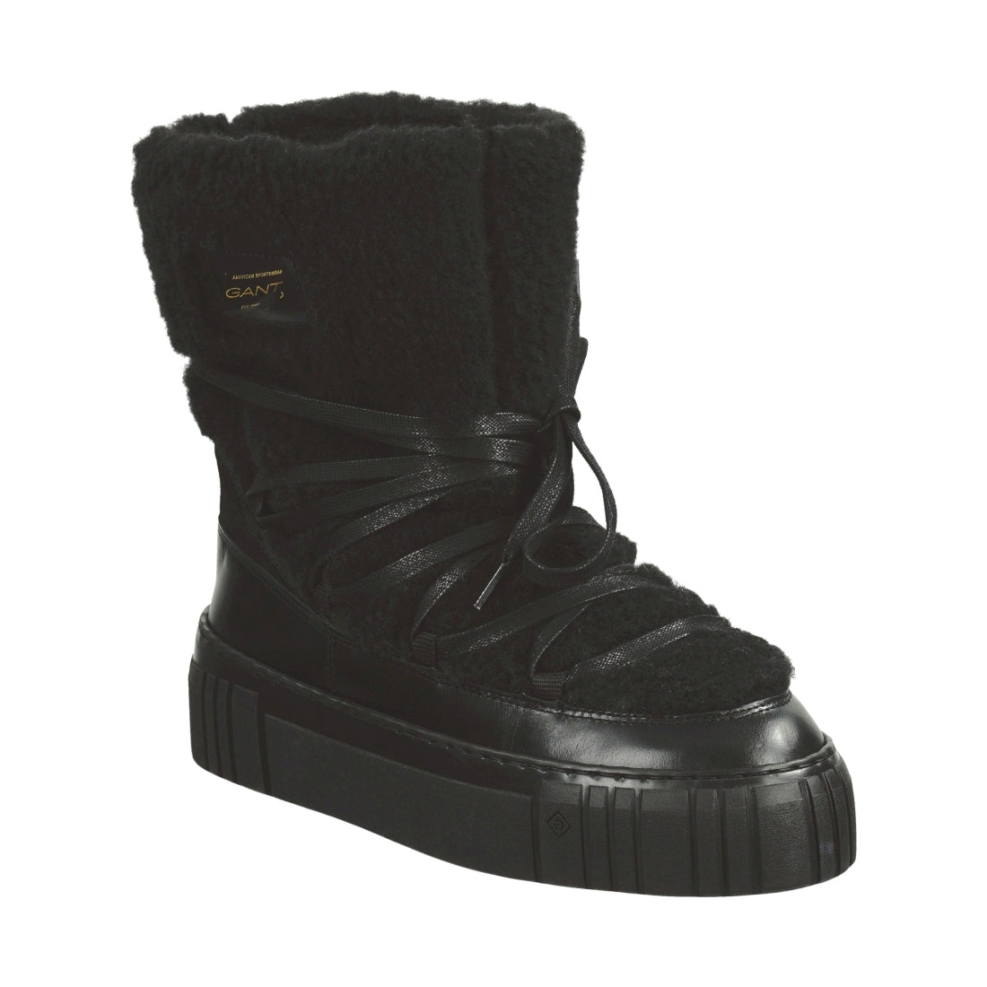 Gant womens black snowmont booties | Vilbury London