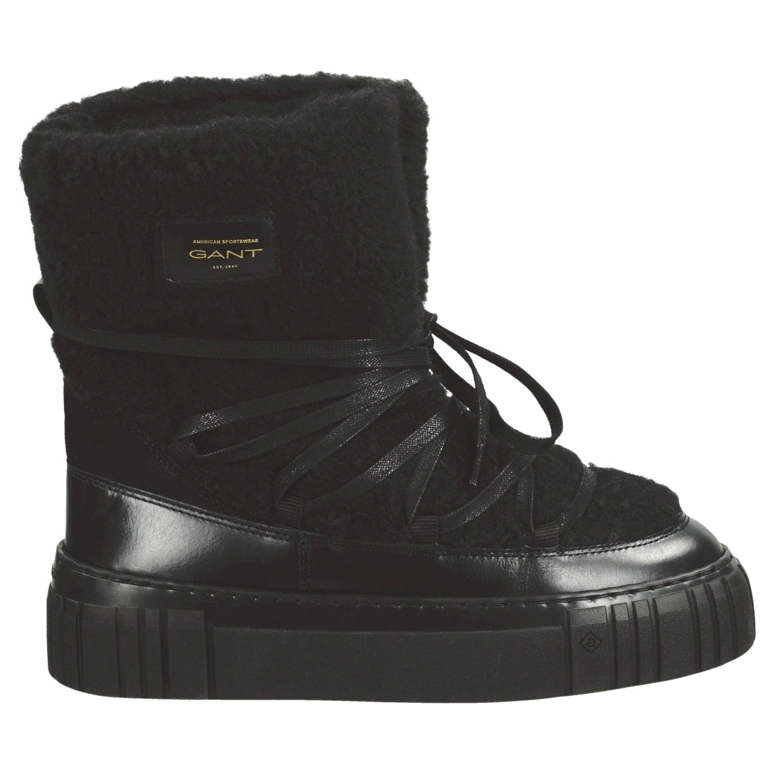 Gant womens black snowmont booties | Vilbury London