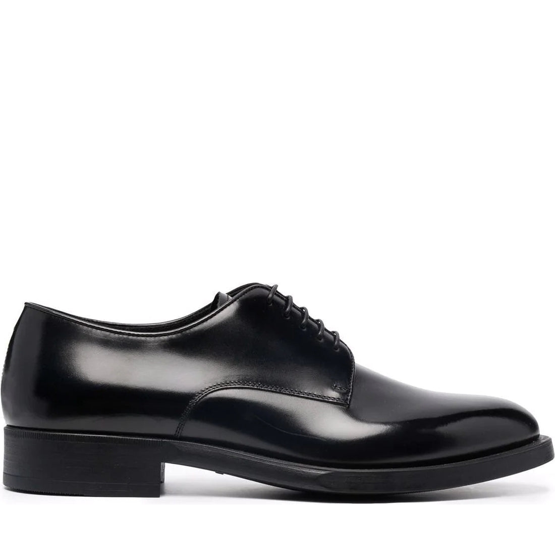 Giorgio Armani mens nero laced shoe | Vilbury London