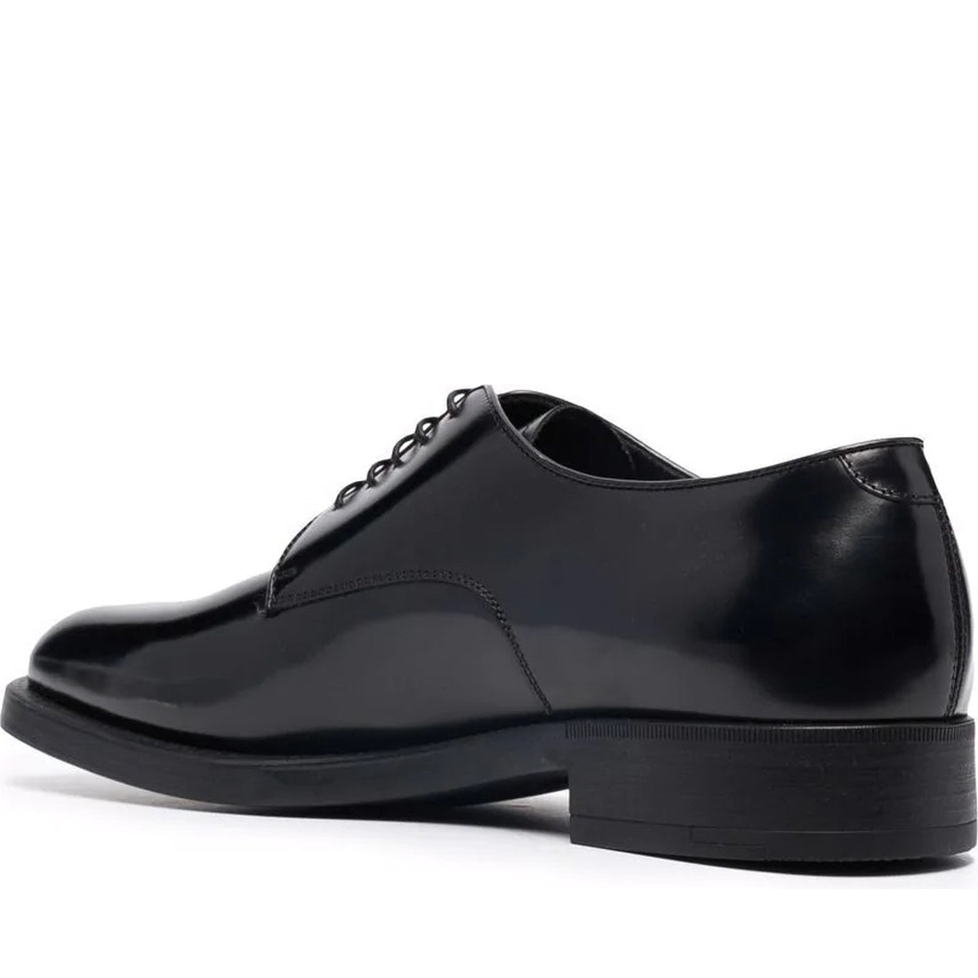 Giorgio Armani mens nero laced shoe | Vilbury London