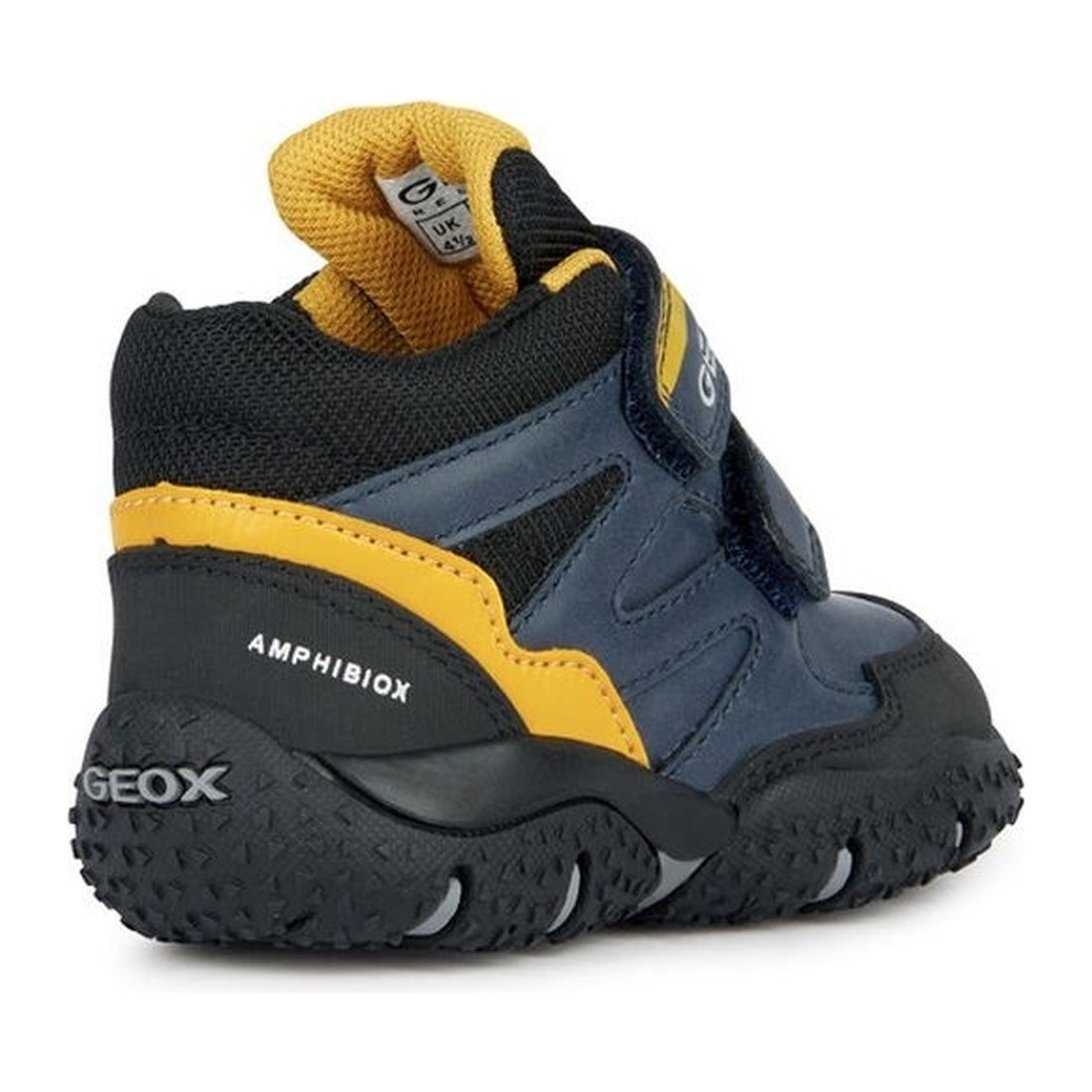 Geox boys navy, ochreyellow baltic abx booties | Vilbury London