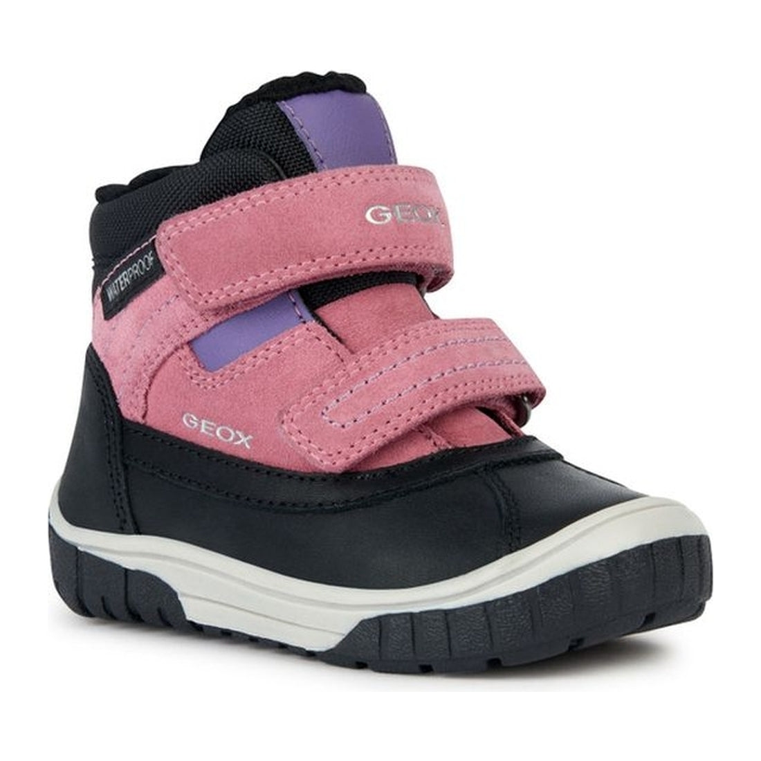 Geox girls black, fuchsia omar wpf booties | Vilbury London