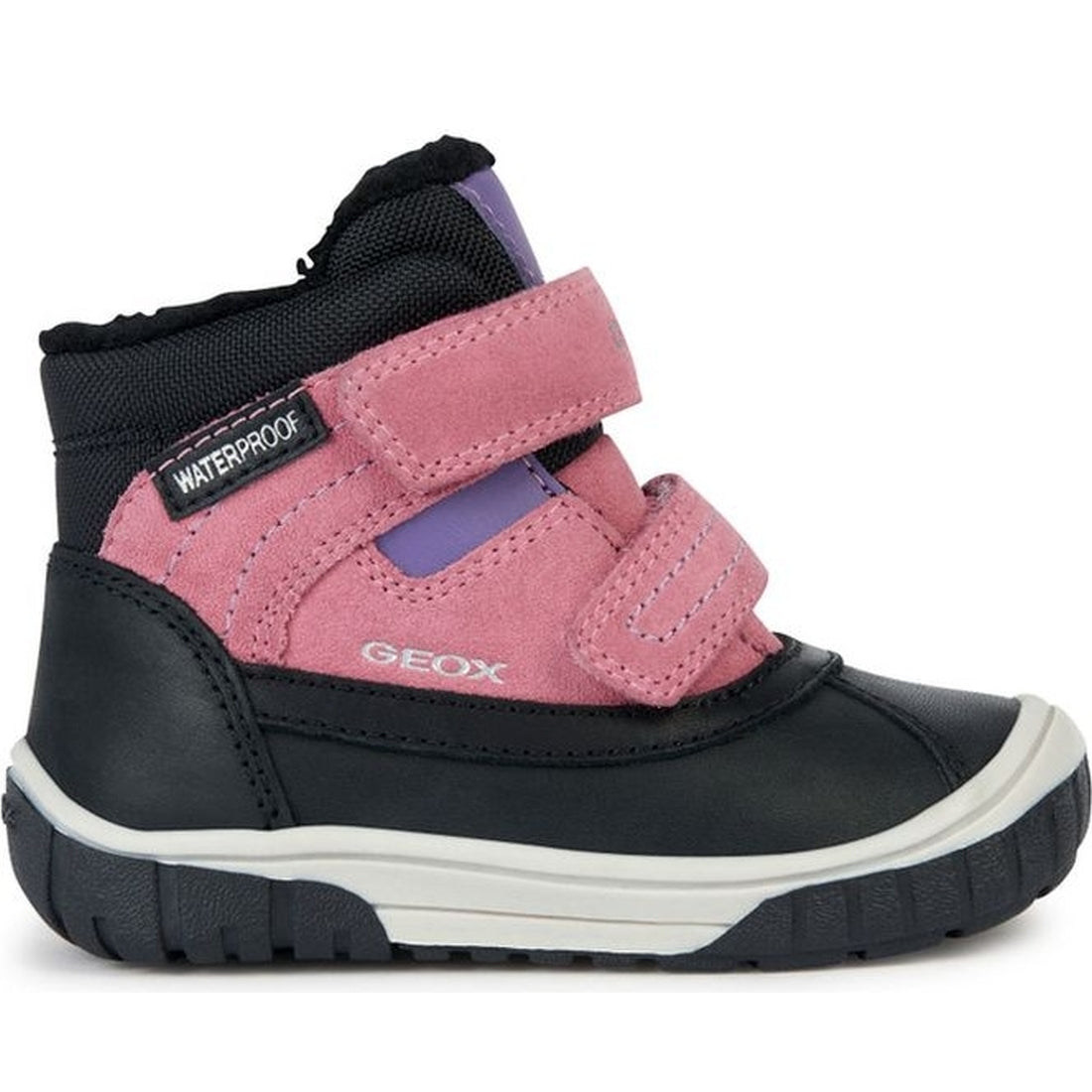 Geox girls black, fuchsia omar wpf booties | Vilbury London