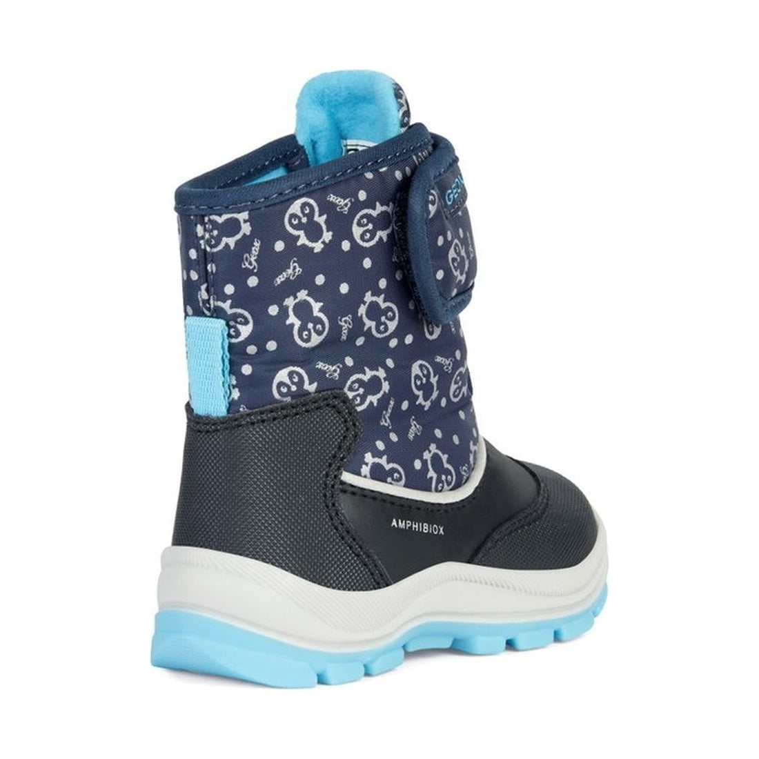 Geox girls navy, turquoise flanfil abx booties | Vilbury London