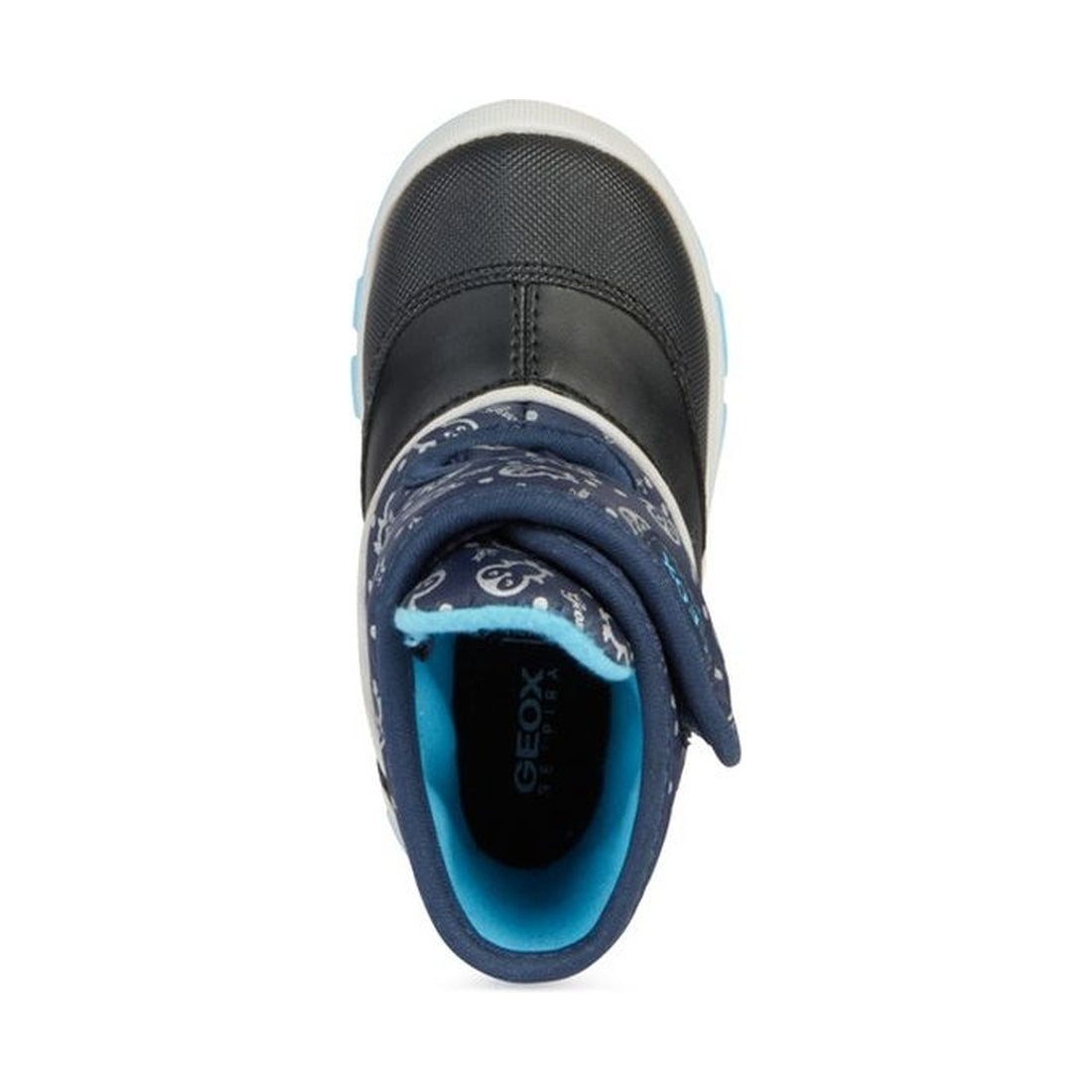 Geox girls navy, turquoise flanfil abx booties | Vilbury London