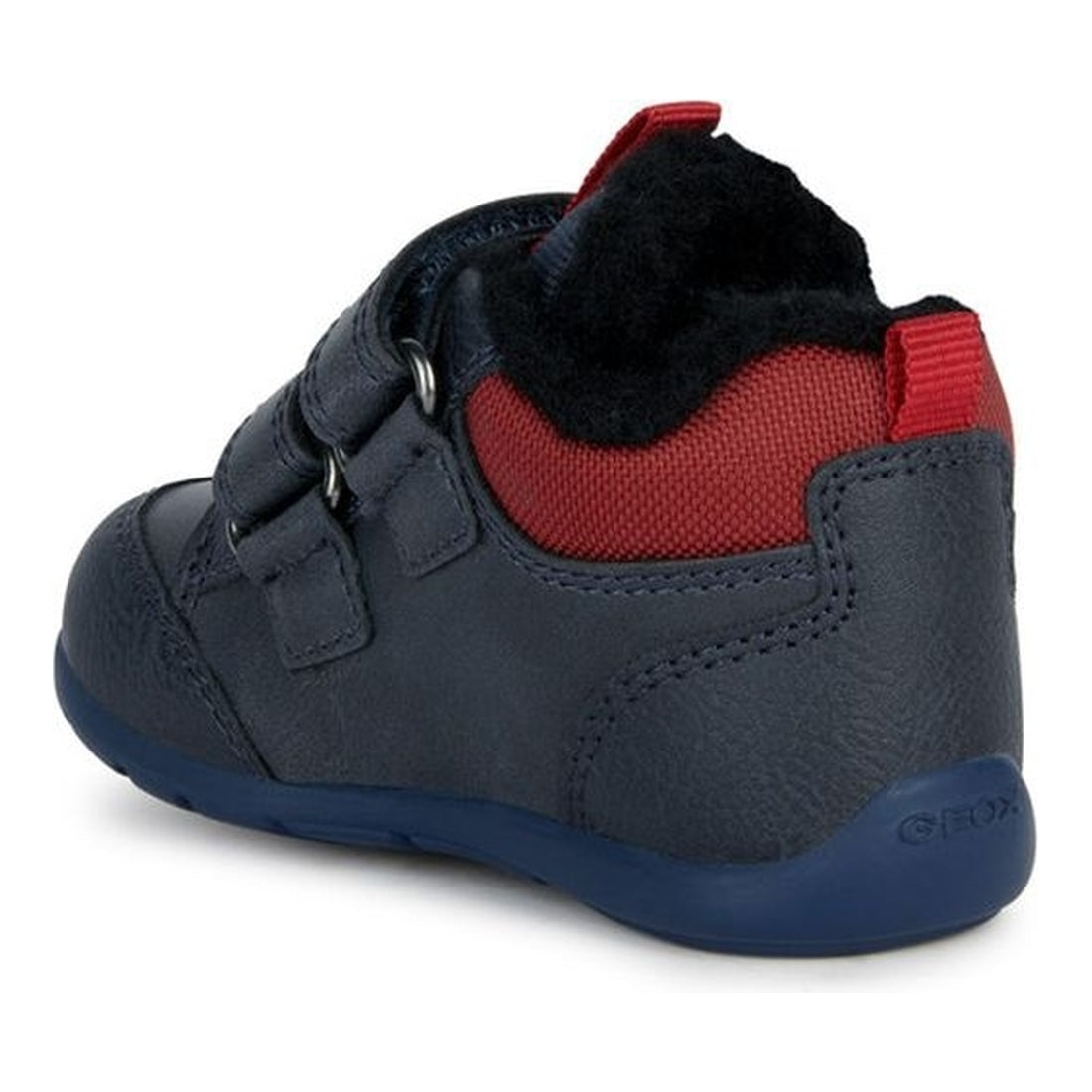 Geox boys navy, red elthan booties | Vilbury London