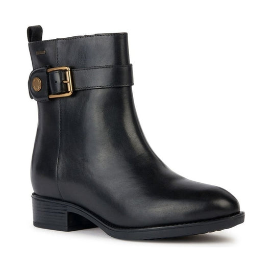 Geox womens black felicity abx booties | Vilbury London