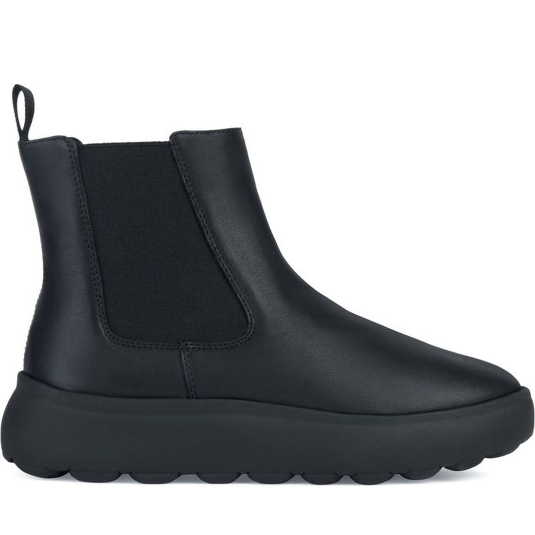 Geox womens black spherica ec4.1 booties | Vilbury London