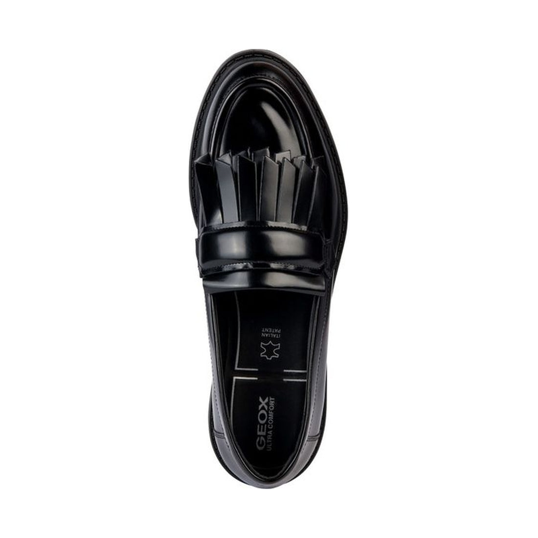 Geox womens black walk pleasure loafer | Vilbury London