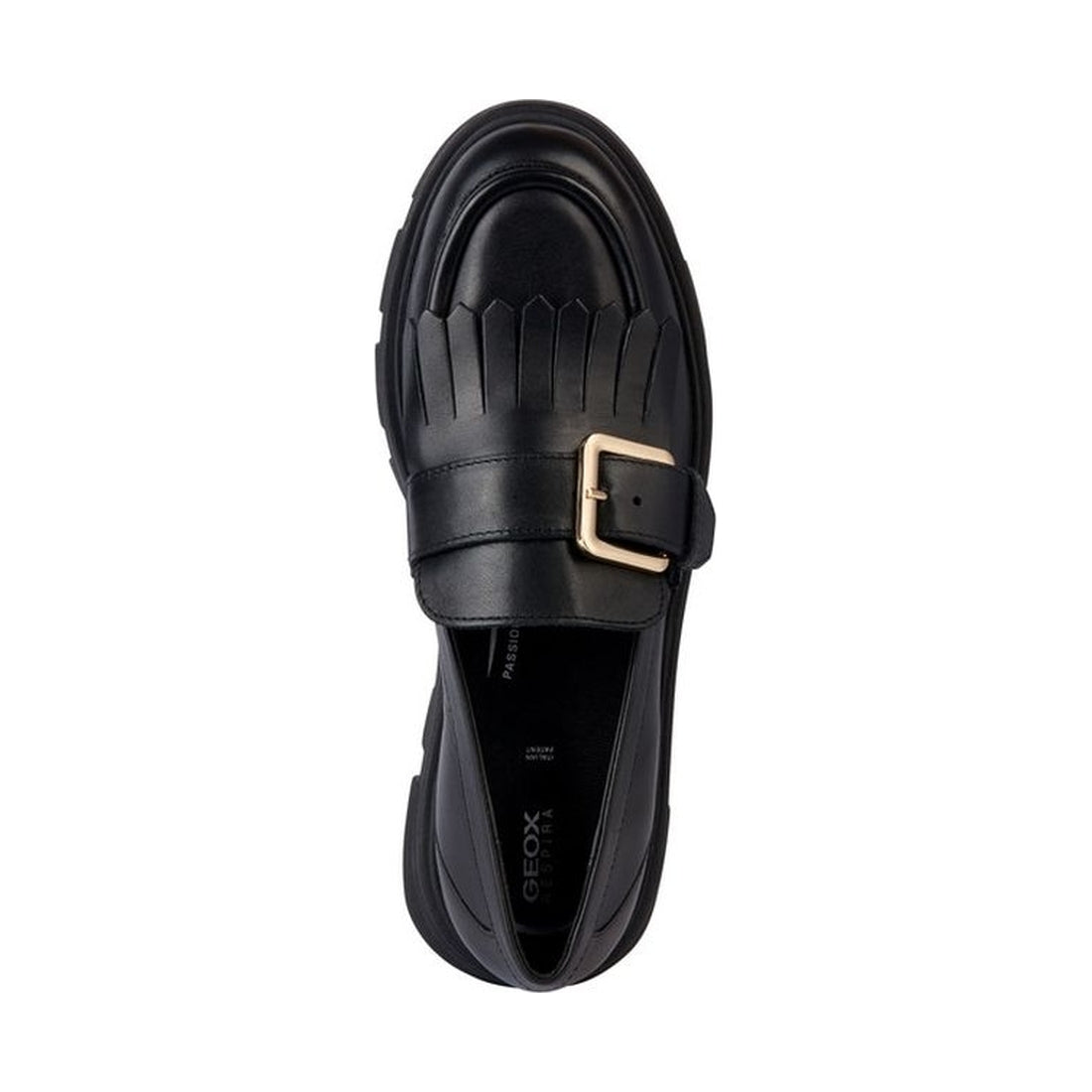 Geox womens black vilde loafer | Vilbury London