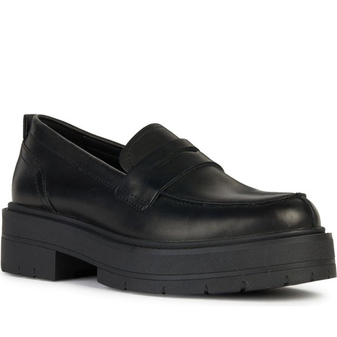 Geox womens black spherica ec7 loafer | Vilbury London