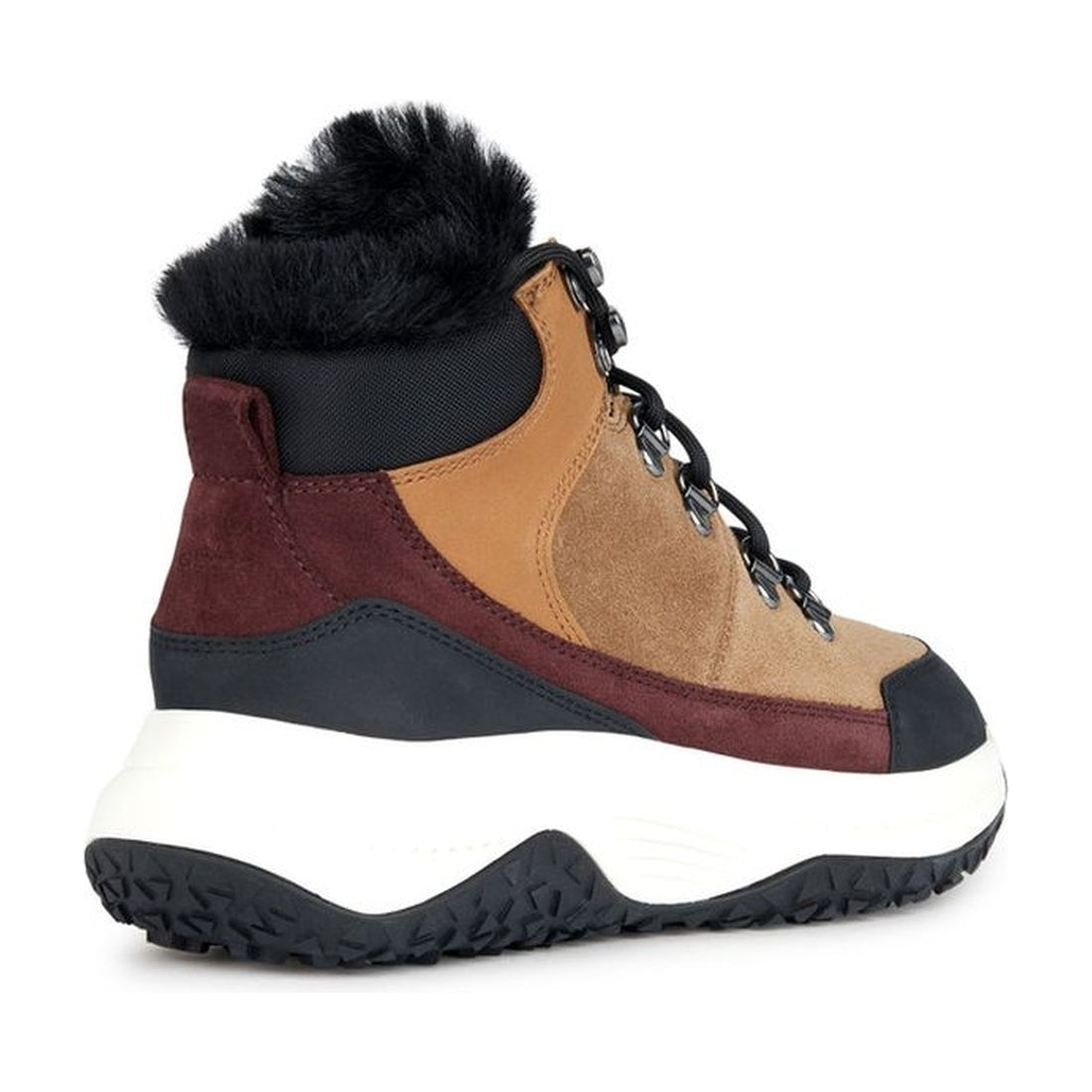 Geox womens toffee, black oliviera grip booties | Vilbury London