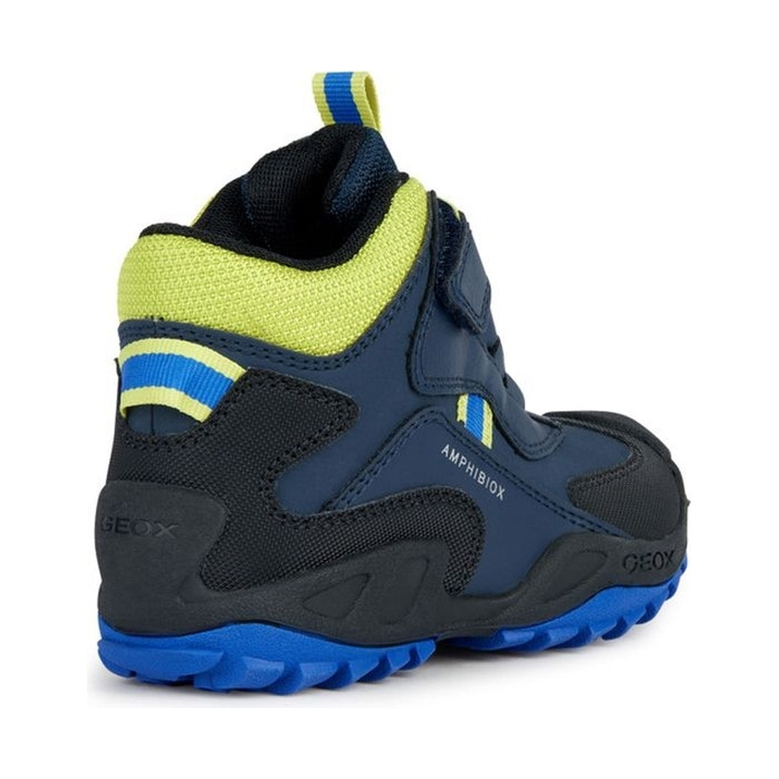 Geox boys navy, lime green new savage booties | Vilbury London