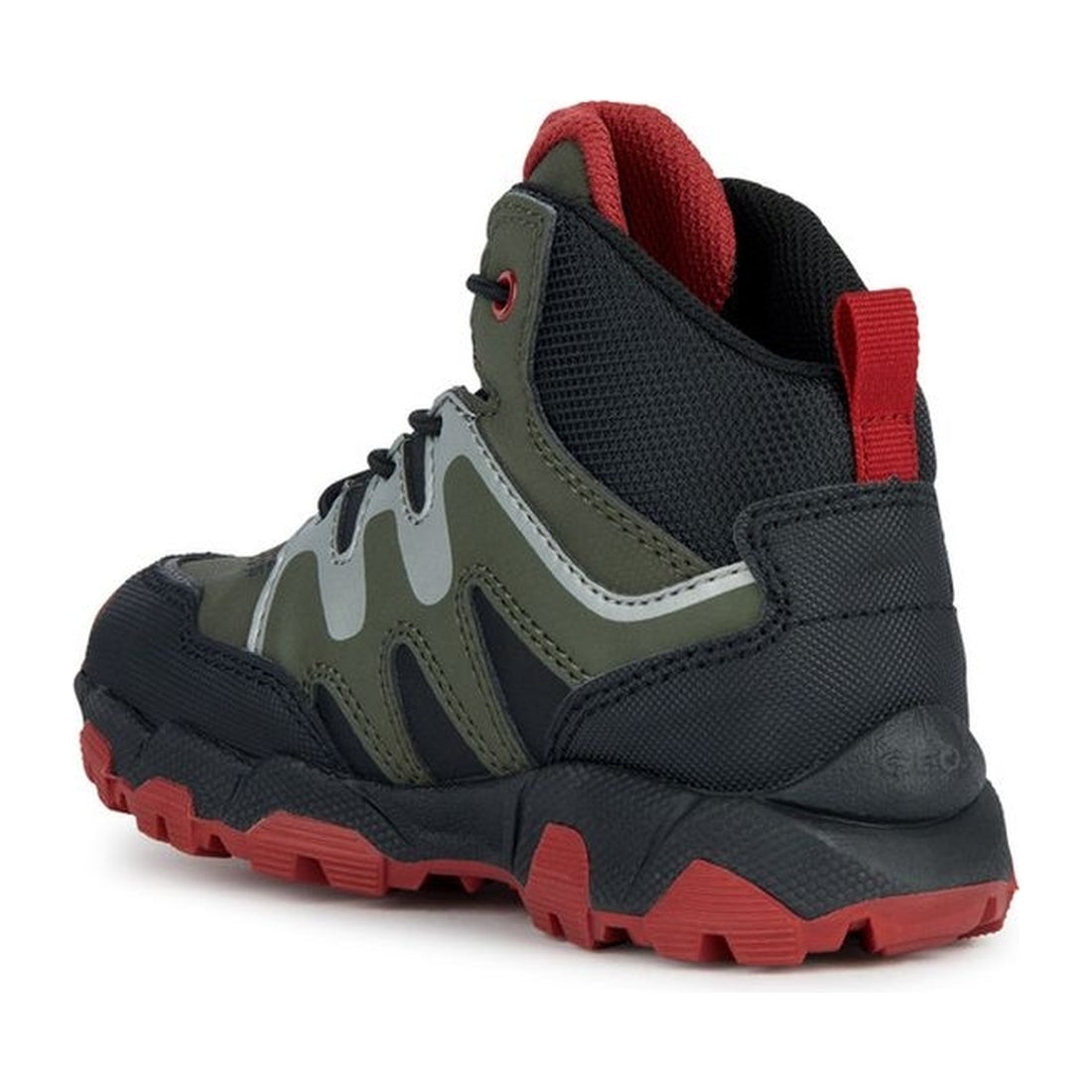 Geox boys military, red magnetar abx booties | Vilbury London