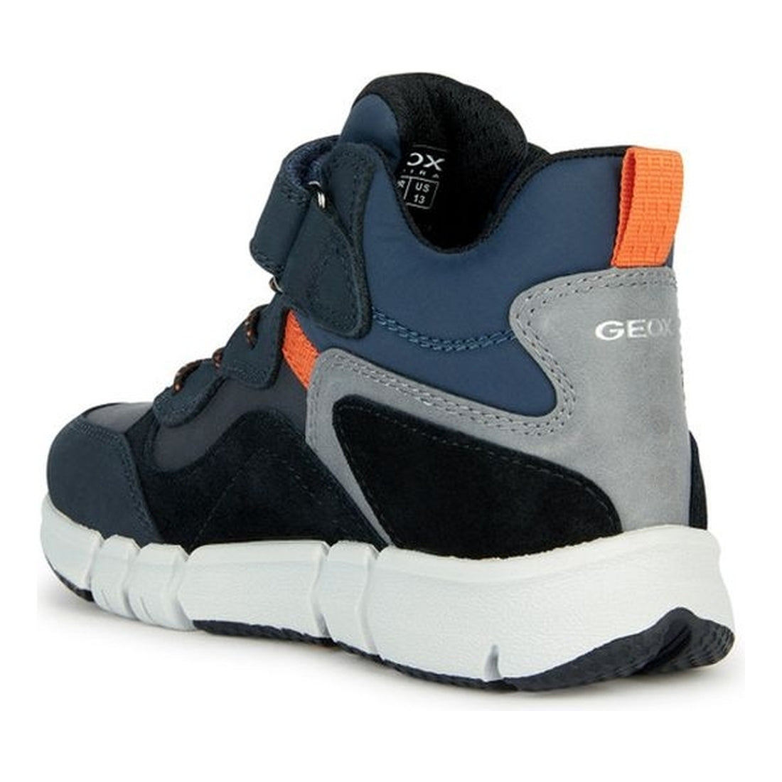 Geox boys navy, orange flexyper abx booties | Vilbury London