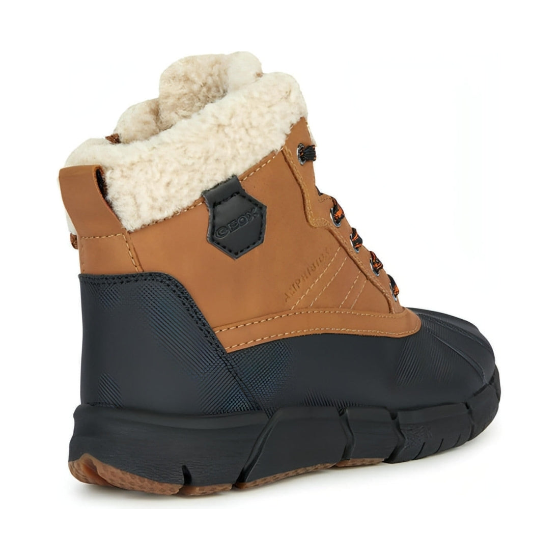 Geox boys cognac, black flexyper abx booties | Vilbury London