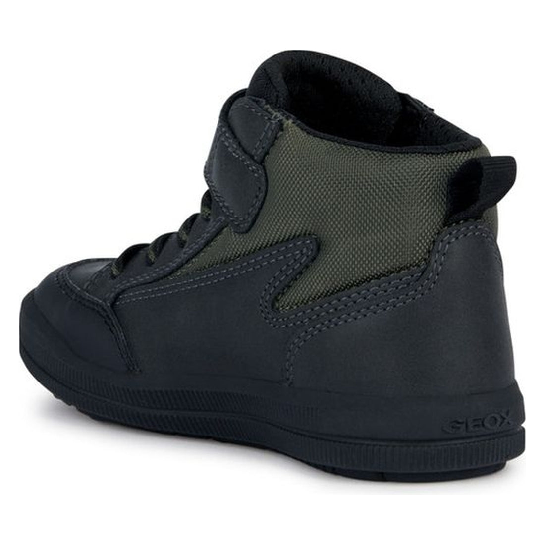 Geox boys black, military arzach booties | Vilbury London