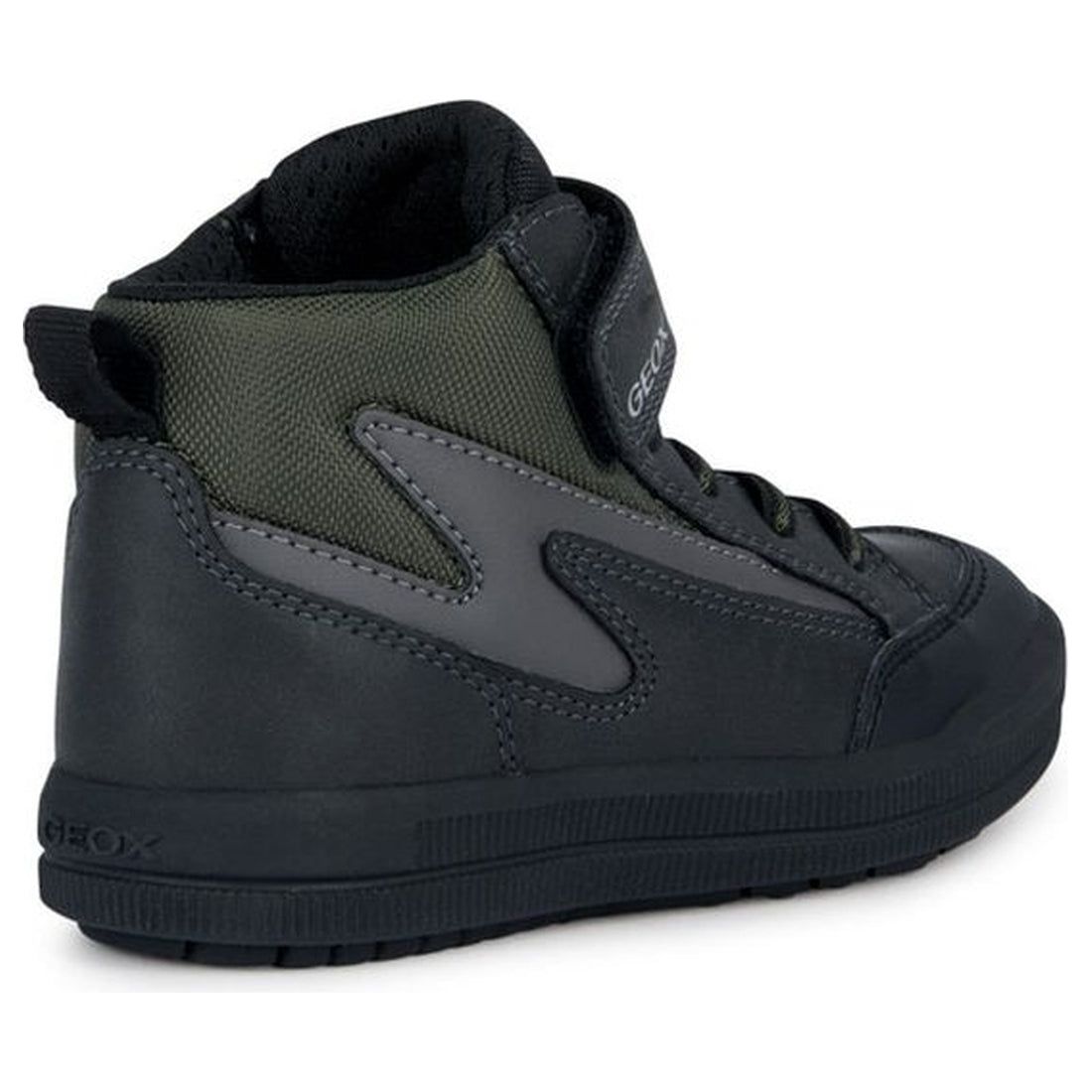 Geox boys black, military arzach booties | Vilbury London