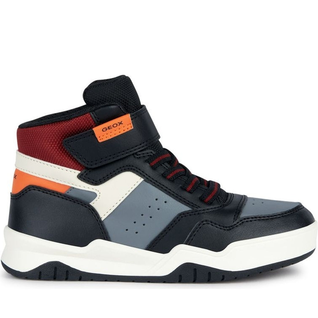 Geox boys black, orange perth booties | Vilbury London