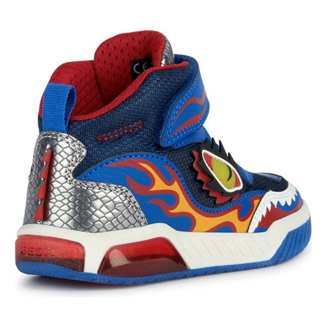 Geox boys royal, red inek booties | Vilbury London