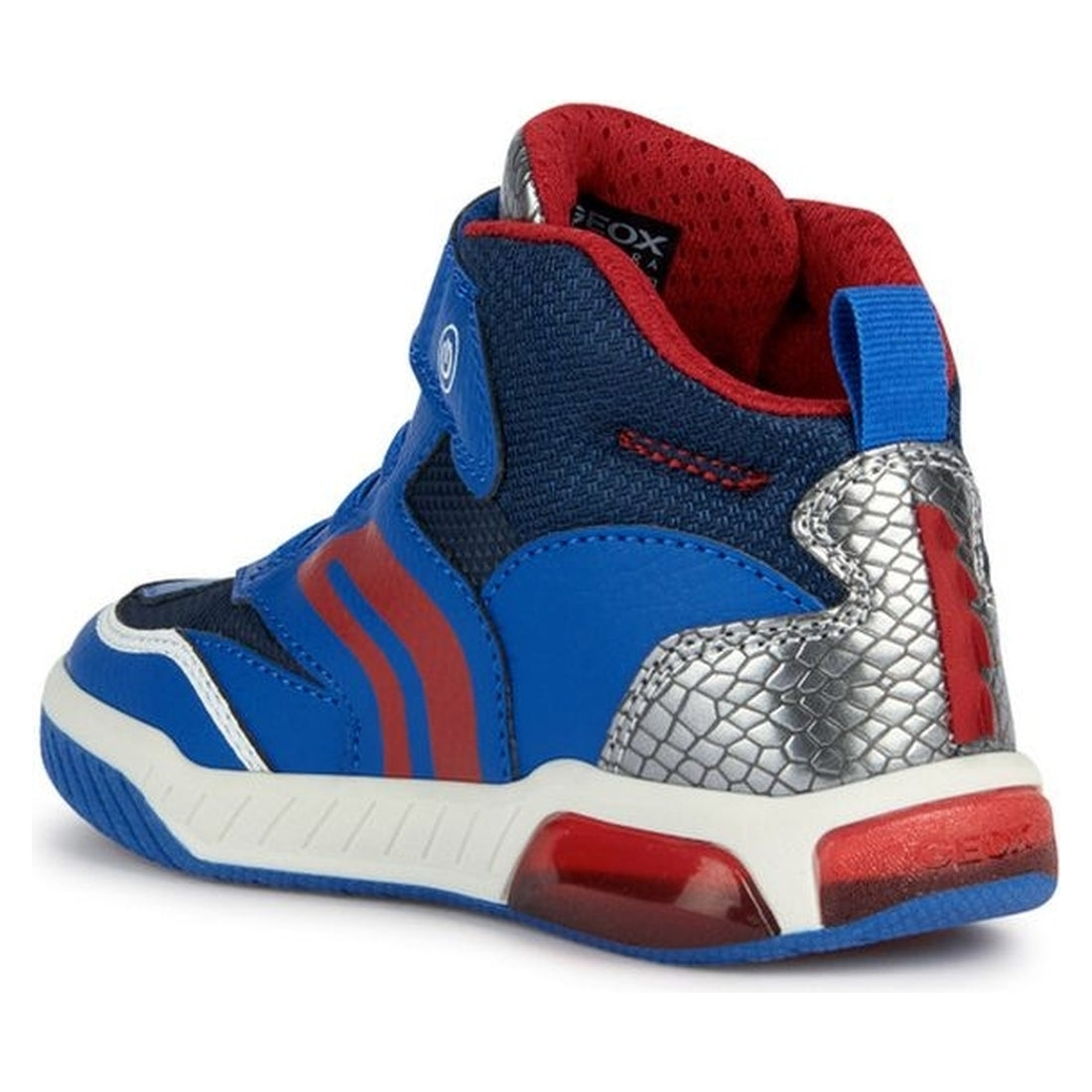 Geox boys royal, red inek booties | Vilbury London