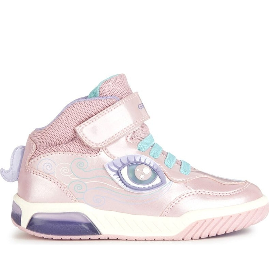 Geox girls pink, lilac inek booties | Vilbury London