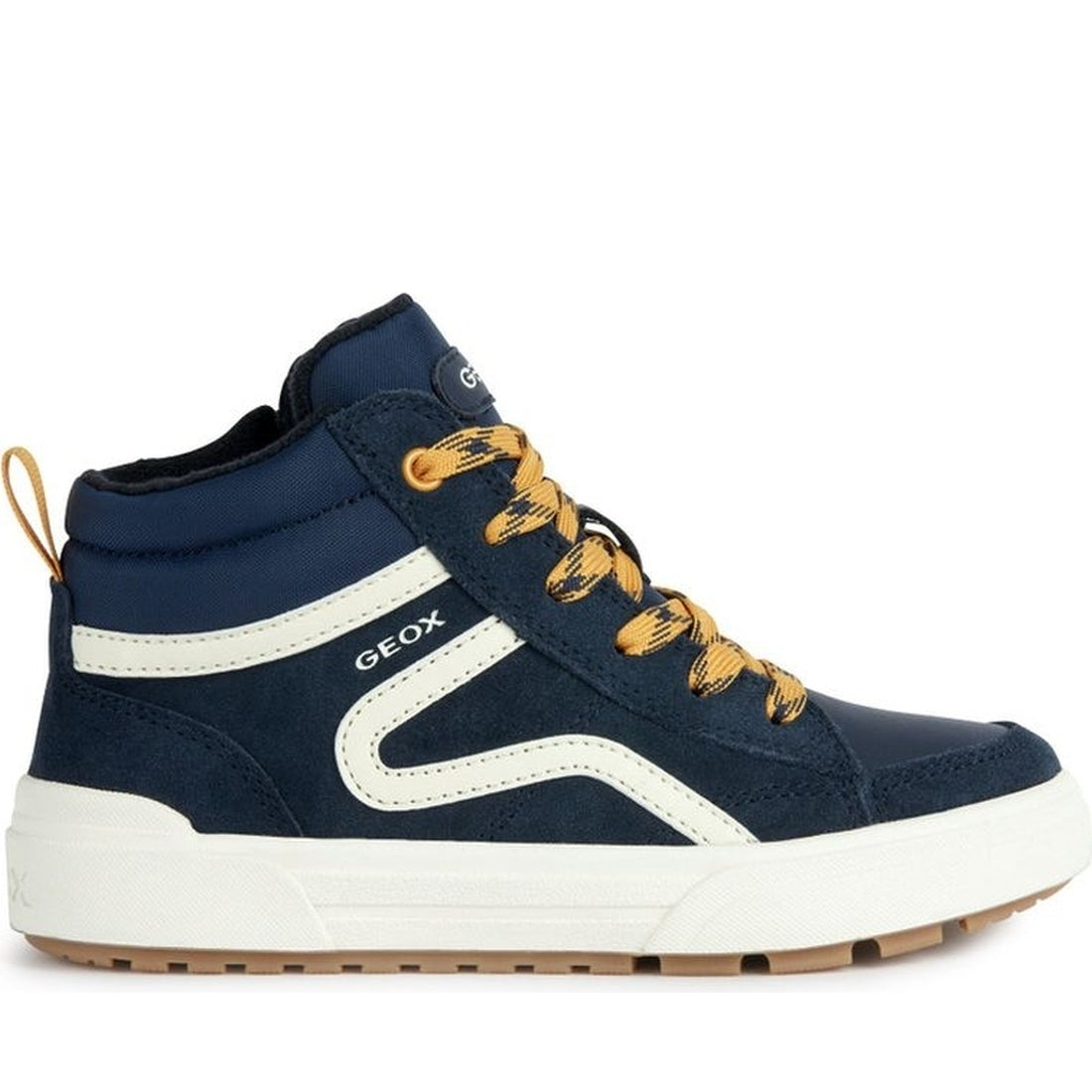 Geox boys navy, yellow weemble booties | Vilbury London